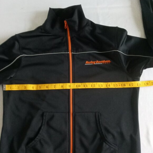 Harley-Davidson women's full zip black track jacket size small - Picture 6 of 10
